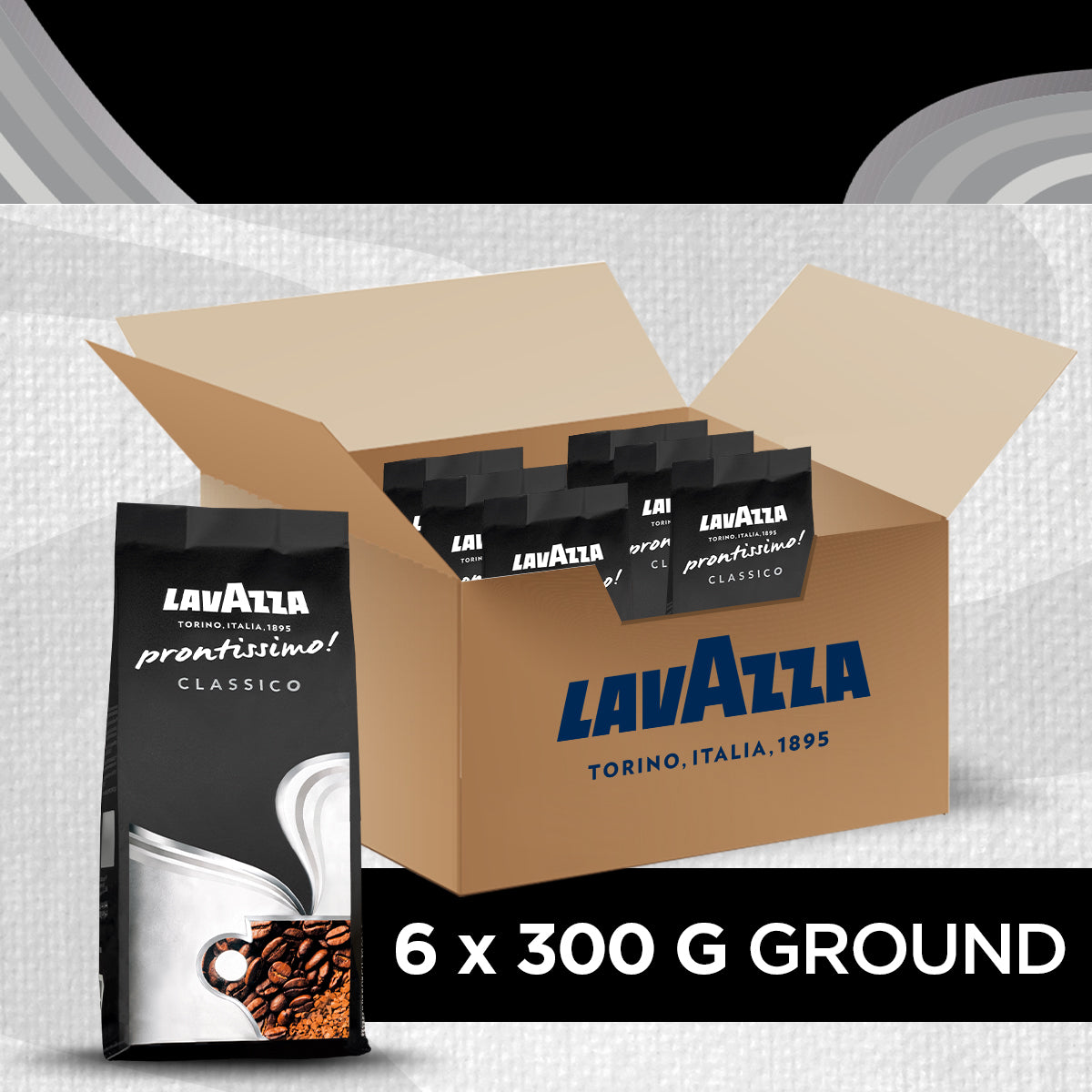 Lavazza Prontissimo! Instant Coffee 300g x 9 Packs