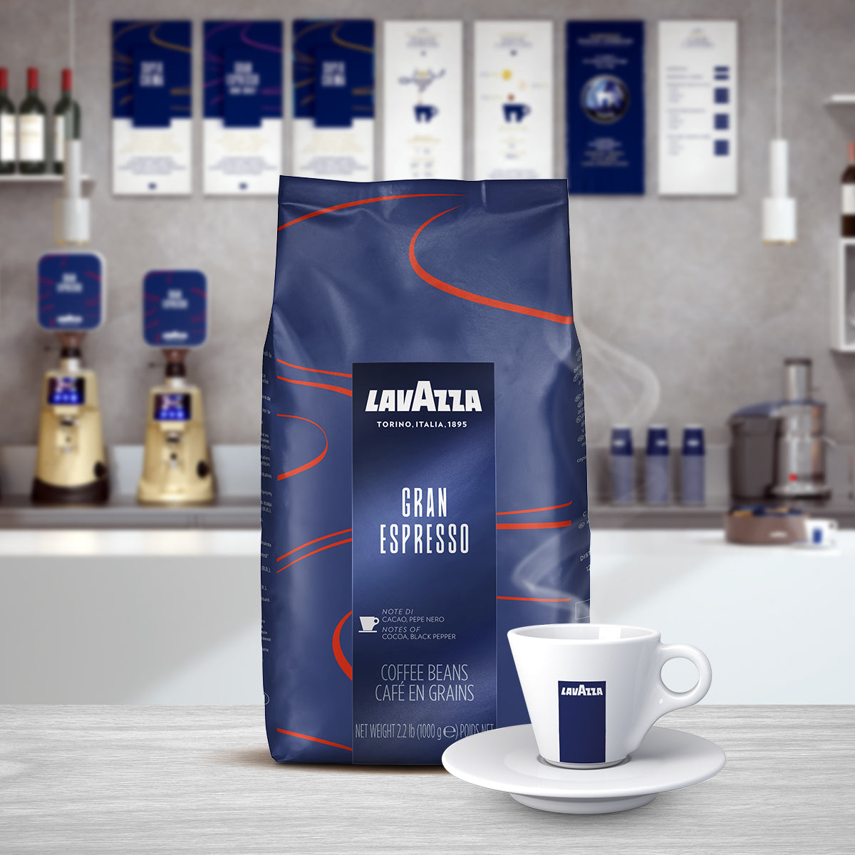 1kg Lavazza Tierra Espresso Café en Grain