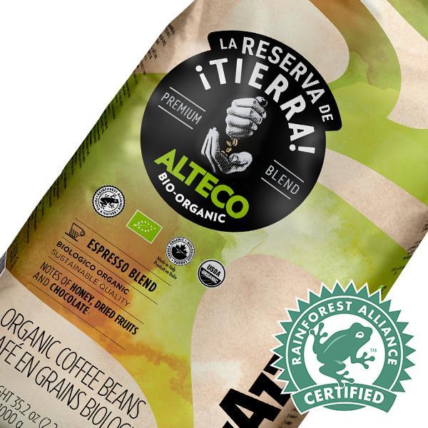 Café italiano orgánico Lavazza Alteco Bio 1 Kg grano entero - Nos gusta el  café Chile ☕